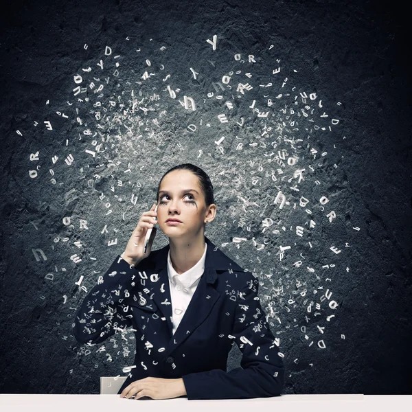 Upset businesswoman — Stock Photo, Image