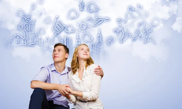 Young happy couple — Stock Photo, Image