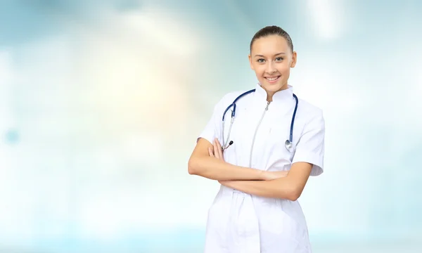 Kvinnlig läkare — Stockfoto