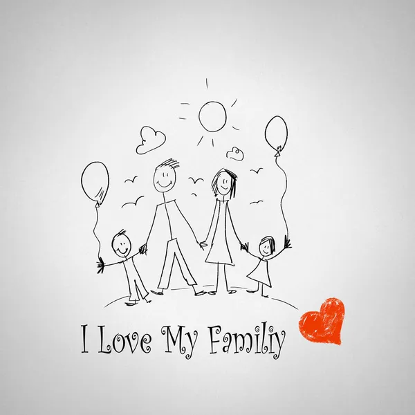 J'aime ma famille — Photo