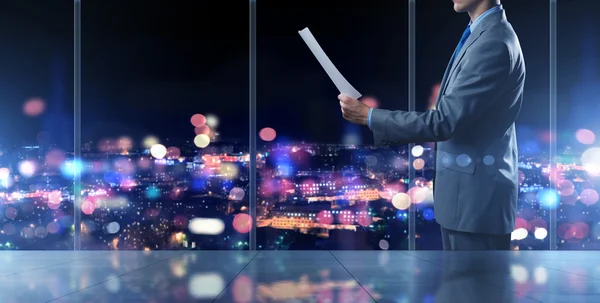 Geschäftsmann bei der Arbeit — Stockfoto