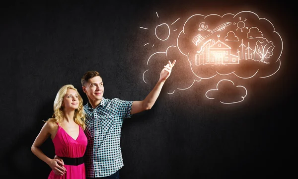 Young happy couple — Stock Photo, Image