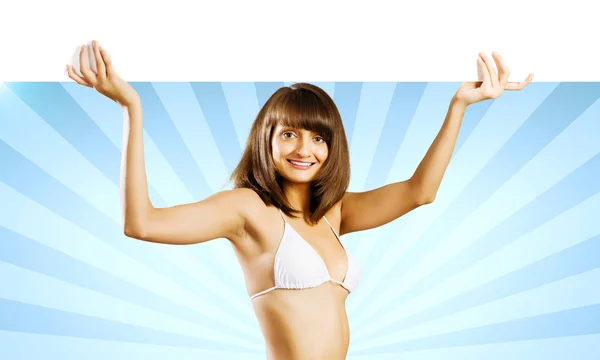 Meisje in bikini — Stockfoto