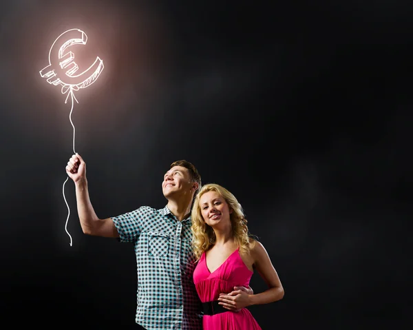 Jovem casal feliz — Fotografia de Stock