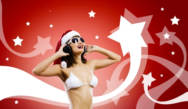 Santa ragazza — Foto Stock