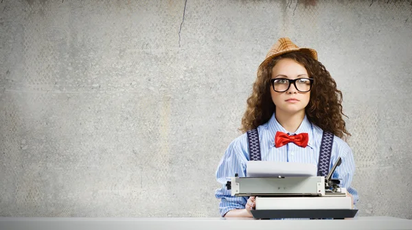 Woman writer — Stock Photo, Image