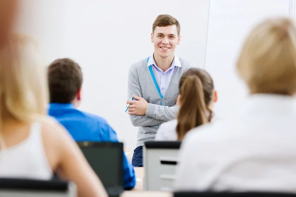 Teacher at lesson — Stock Photo, Image