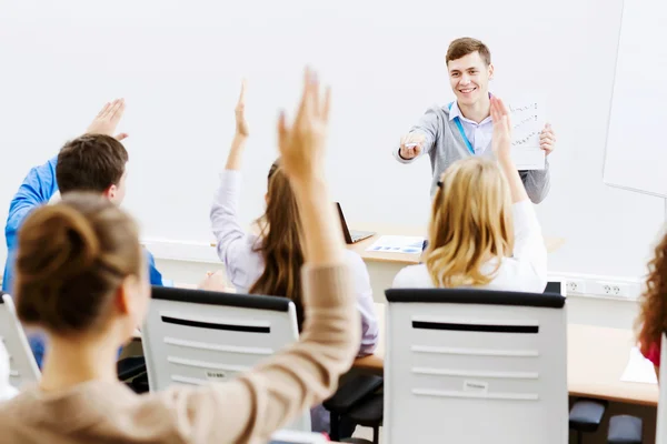 Teacher at lesson — Stock Photo, Image