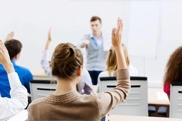 Teacher at lesson — Stock Photo, Image