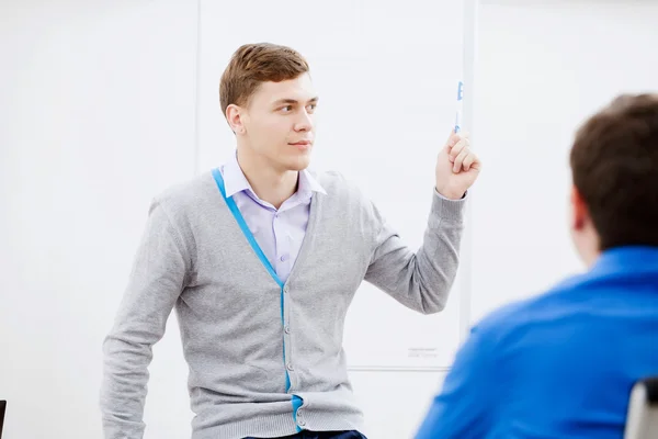 Teacher at lesson — Stock Photo, Image