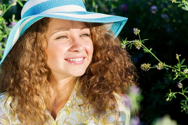 Girl in hat — Stock Photo, Image