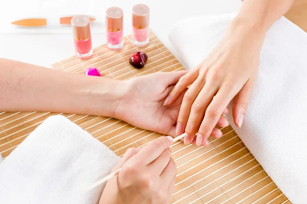 Mujer en el salón de belleza — Foto de Stock