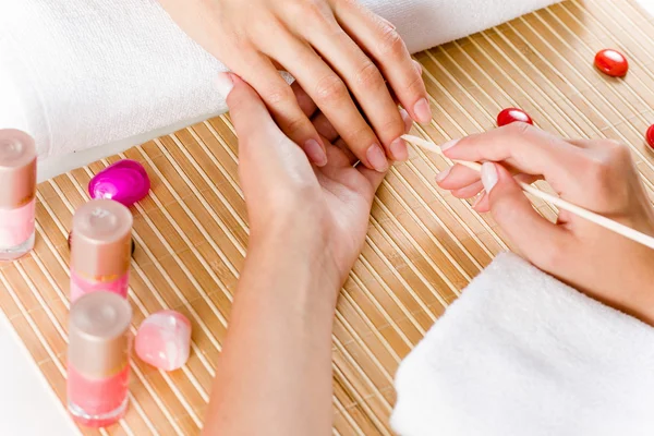 Mujer en el salón de belleza — Foto de Stock