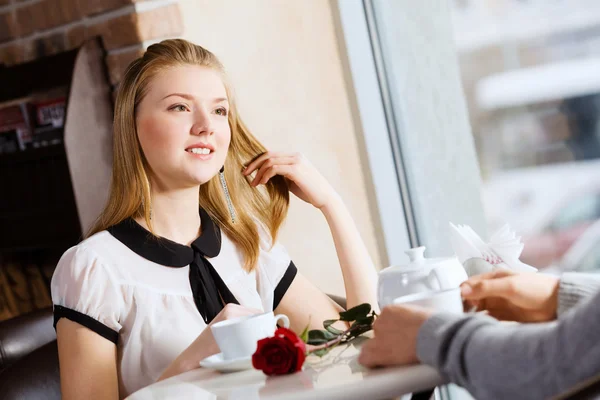 Couple on date — Stock Photo, Image