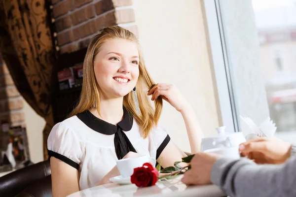 Couple on date — Stock Photo, Image