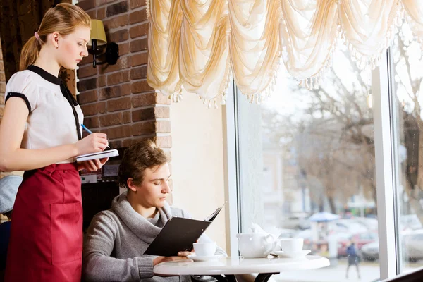 Man at cafe — Stock Photo, Image