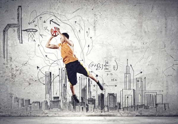 Jogador de basquetebol — Fotografia de Stock