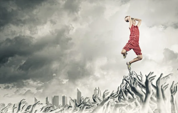 Jogador de basquetebol — Fotografia de Stock