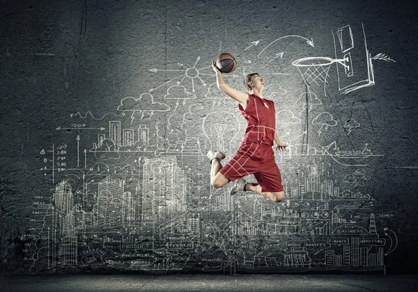 Basketspelare — Stockfoto