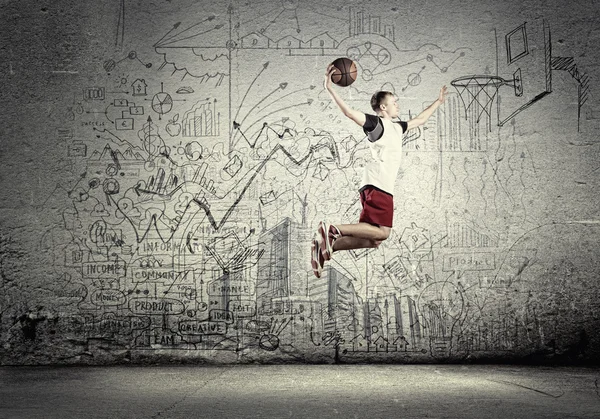 Jogador de basquetebol — Fotografia de Stock