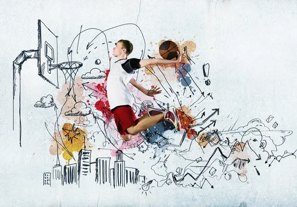 Basketball player — Stock Photo, Image