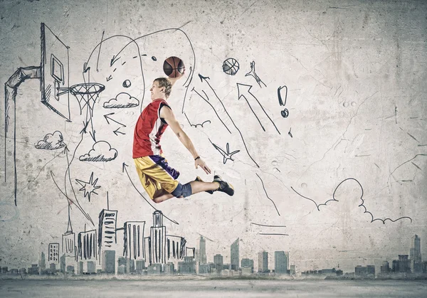 Basketballspiller - Stock-foto
