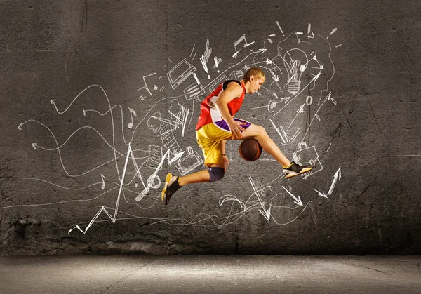 Jogador de basquetebol — Fotografia de Stock