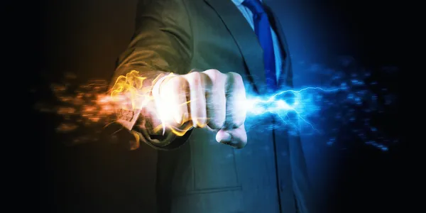 Power in hands — Stock Photo, Image