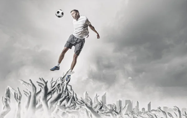 Football fans — Stock Photo, Image