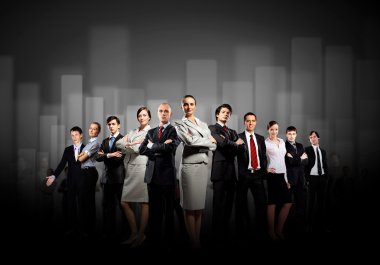Group of businesspeople clipart