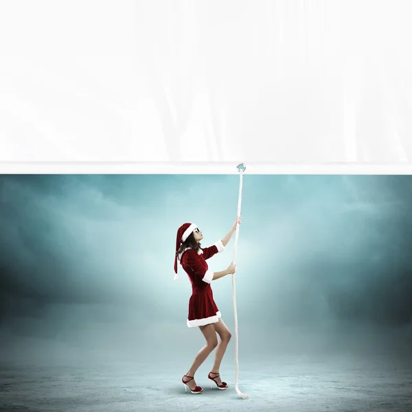 Santa girl — Stock Photo, Image