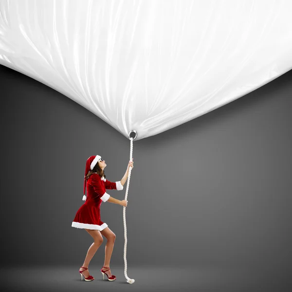 Santa girl — Stock Photo, Image