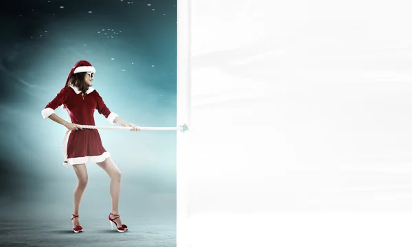 Santa girl — Stock Photo, Image