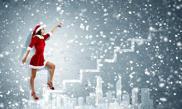 Santa girl — Stock Photo, Image