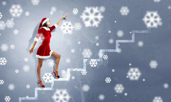 Santa girl — Stock Photo, Image