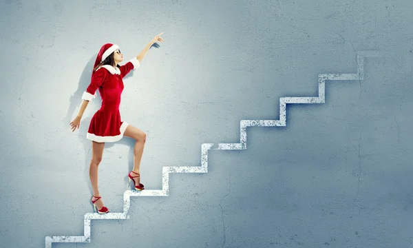 Santa girl — Stock Photo, Image