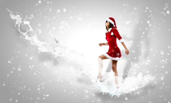 Santa girl — Stock Photo, Image