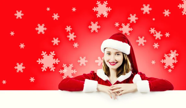 Santa girl — Stock fotografie