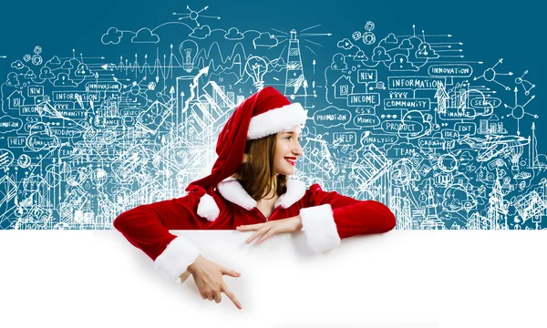 Santa girl — Stock Photo, Image