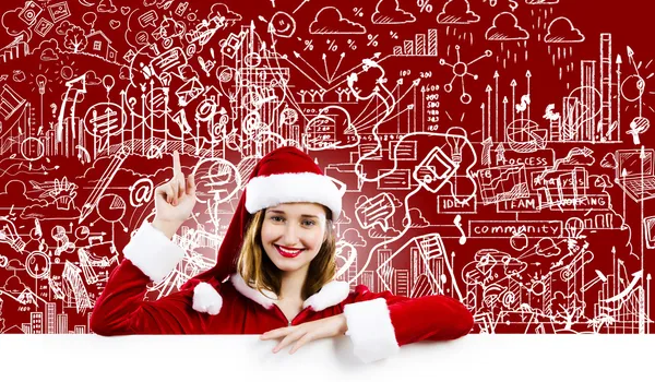 Santa ragazza — Foto Stock