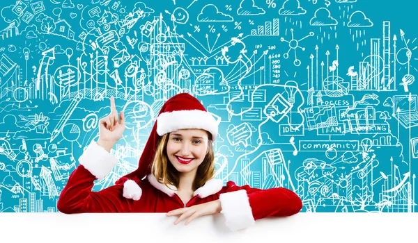 Santa ragazza — Foto Stock