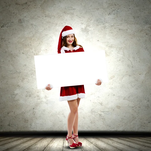 Santa dziewczyna — Zdjęcie stockowe