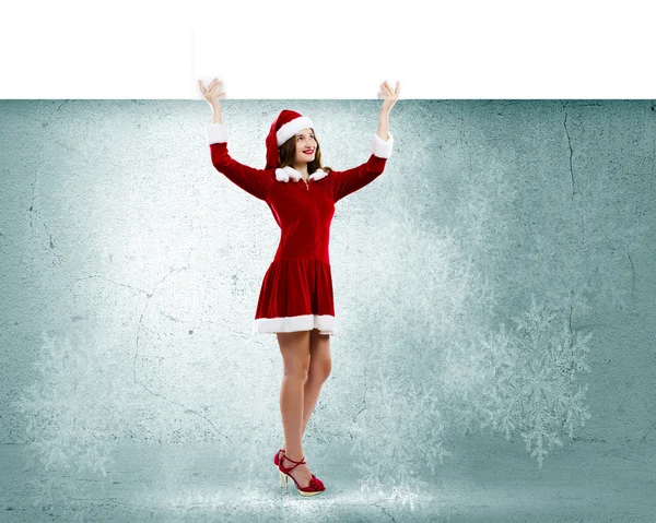 Santa girl — Stock fotografie