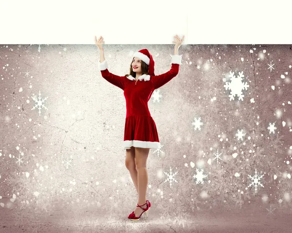 Santa ragazza — Foto Stock