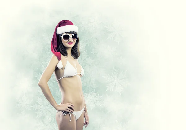 Santa ragazza — Foto Stock