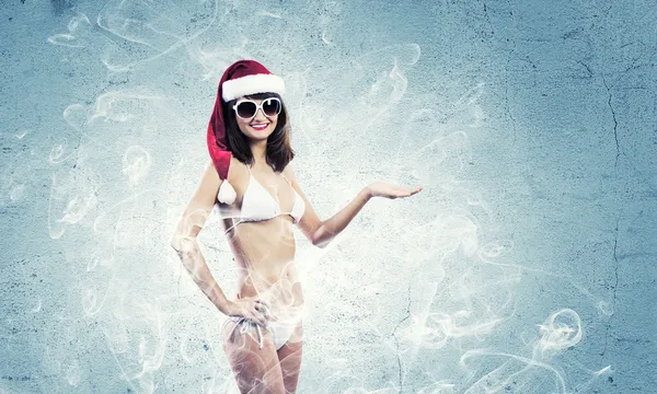 Santa girl — Stock Photo, Image