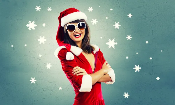 Santa Girl — Stock Photo, Image