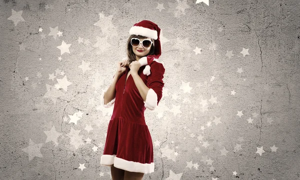 Santa Girl — Stock Photo, Image