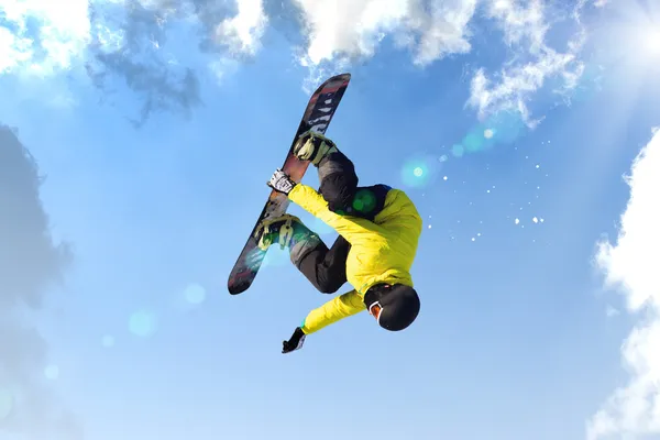 Snowboard en las montañas — Foto de Stock