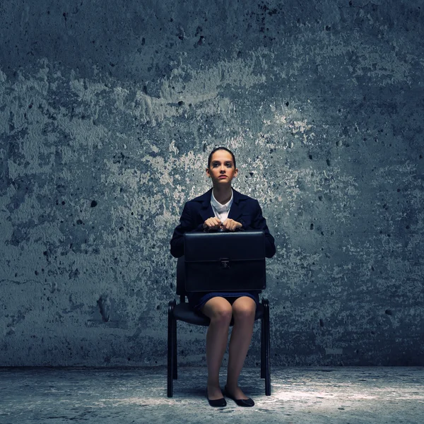 Upset businesswoman — Stock Photo, Image